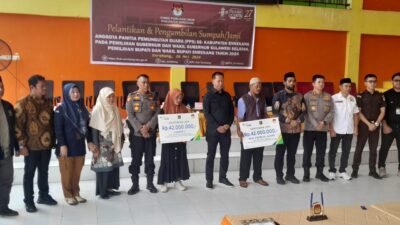 Dua anggota PPS meninggal di Enrekang, Keluarganya terima santunan