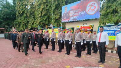 Polres Enrekang Gelar Upacara Peringatan Hari Bhayangkara Ke-78