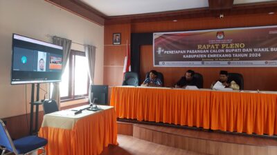 KPU Tetapkan 3 Paslon untuk Pilkada Enrekang 2024
