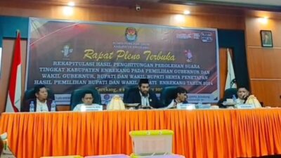 KPU Tetapkan Muh. Yusuf Ritangnga - Andi Tenri Liwang Pemenang Pilkada Kabupaten Enrekang