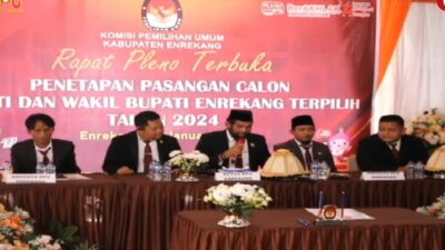 KPU Tetapkan H. Yusuf R-Andi Liwang Latinro Bupati dan Wakil Bupati Enrekang Terpilih 2024