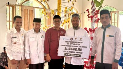 Hasil Galang Dana Kolaborasi Baznas - KitaBisa, Bangun Masjid Mts Guppi Kaluppang