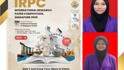 Membanggakan, Mahasiswa UNIMEN Lolos Kompetisi International Research Paper Competition Di Singapura